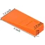 PWSSEND 2 Chiếc Nêm Rơi Cây, Với Gai Màu Cam Rơi Bộ Nêm, Cắt Cây An Toàn 6 inch Nhựa ABS Cưa Xích Nêm Cho Logger Và Fallers