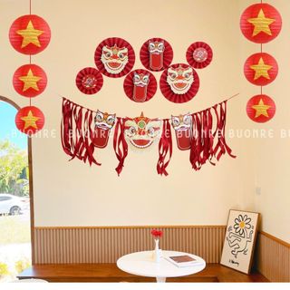 [HỎA TỐC HCM] [TẾT 2026] Set Trang Trí Tết Dán Tường – Phụ Kiện Decor Trang Trí Nhà Cửa, Lớp Học, Văn Phòng Dịp Lễ Hội