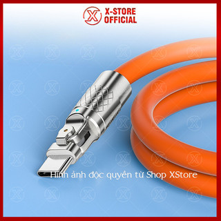 Cáp sạc nhanh 6A USB to Type C, dây sạc gaming xoay 180 độ, dây to, sạc cho Samsung, Xiaomi - DSTBX180D