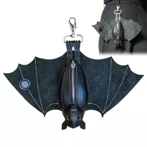 Ví Đựng Tiền Xu Da PU Gothic Hình Bát Ví Móc Khóa Thay Đổi Ví Có Đôi Cánh Có Thể Gập Lại Thực Tế Bát Quà Tặng saixit2vn