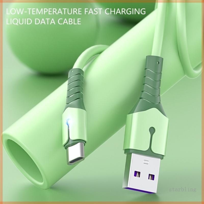 Dây sạc phát sáng ngôi sao Sạc nhanh Hỗ trợ cáp sạc linh hoạt bằng silicon lỏng TPE Hoàn hảo cho thiết bị di động