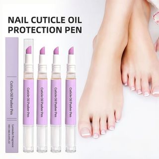 Bút bảo vệ lớp biểu bì móng tay EBINLANDS, Bút đẩy dầu biểu bì dưỡng ẩm 2ML, Dụng cụ chăm sóc móng tay cầm tay 2 trong 1