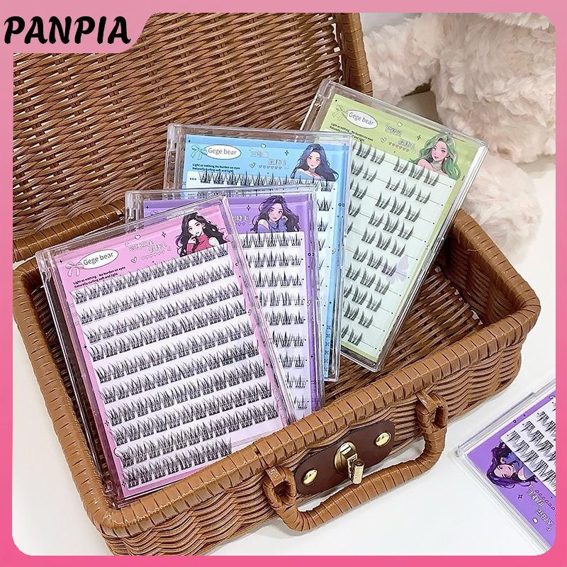 PNPIA-Gege Bear -Gloe Lông mi giả - Ứng dụng 3 bước dễ dàng, vẻ ngoài tự nhiên, hoàn hảo cho người mới bắt đầu với ống hút hướng dương