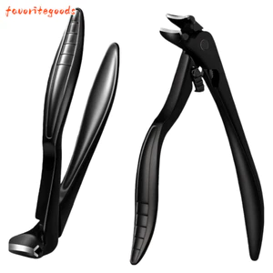 Tông đơ cắt móng tay FAVORITEGOODS, Tông đơ móng chân có góc cong, Khóa mở lớn Tông đơ cắt móng tay bằng thép không gỉ cho móng tay dày