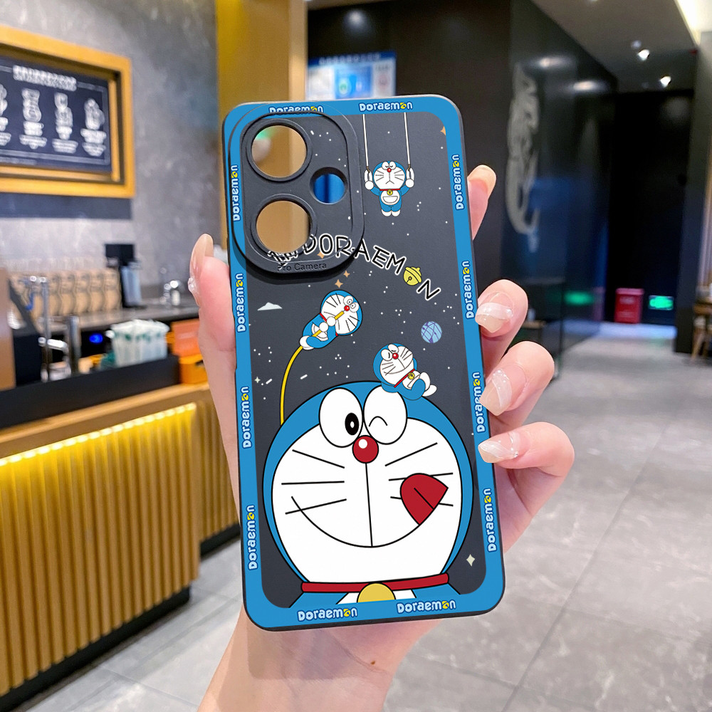Tương thích với VIVO Y28 Y03 Y18 Y17S Y27 Y15S Y02S Y36 Y33S Y12A Y01 Y1S Y20A Smile Doremon Vỏ Bảo Vệ Ống Kính