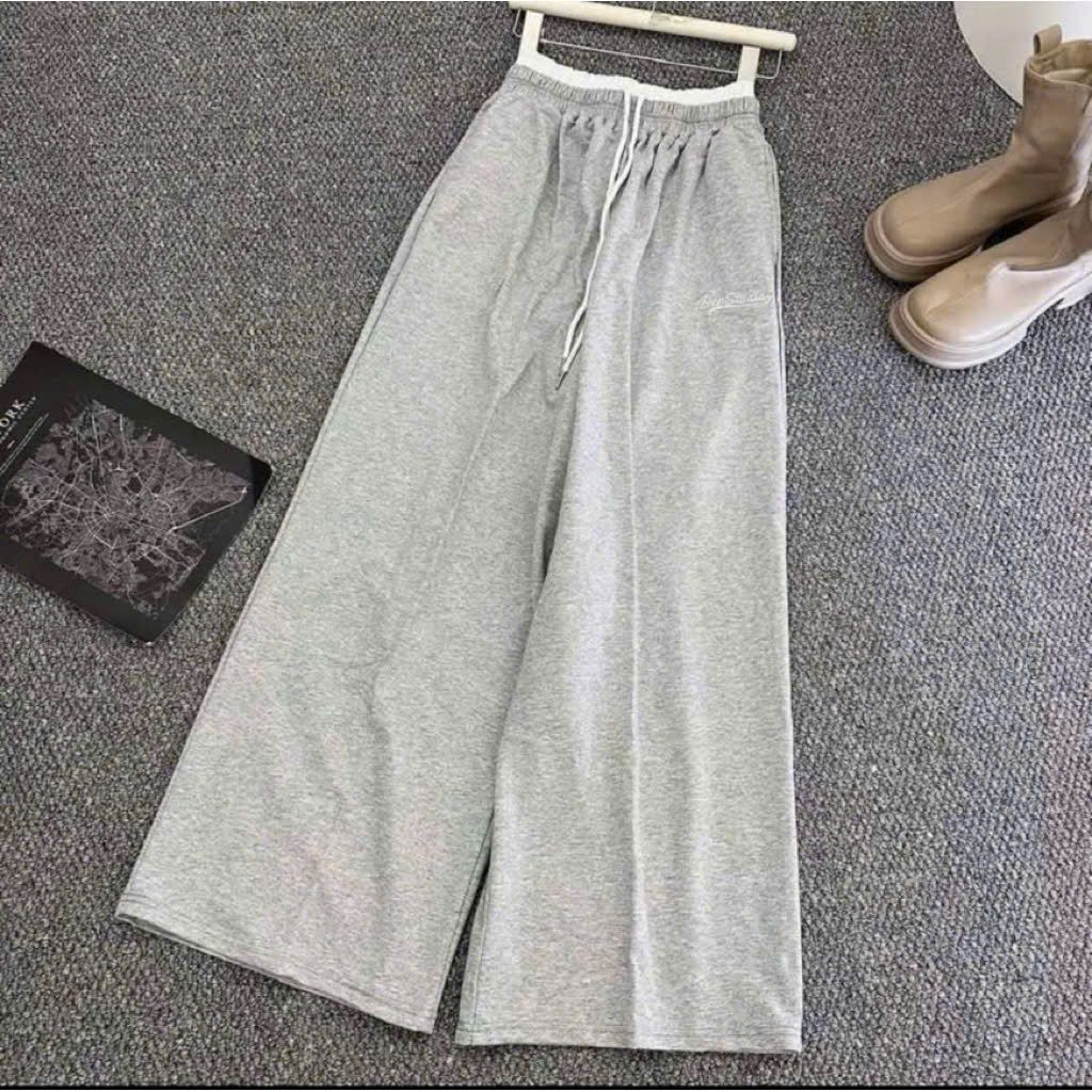 Quần suông ống rộng thê logo nhân mã dây rút gấu thời trang cực hot mặc quanh năm