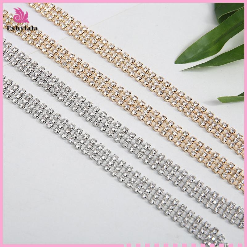 Dây thắt lưng đính đá Eshylala nữ và bé gái, sang trọng, điều chỉnh size 60-100cm [MỚI]