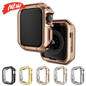 Ốp Bảo Vệ Ốp Lưng Mạ Điện TPU Cho Apple Watch Series11 / 10 46mm 42mm Ultra3 / 2 / 1 49mm 9 8 7 6 5 4 3 SE 45mm 41mm 44mm 40mm 42mm 38mm