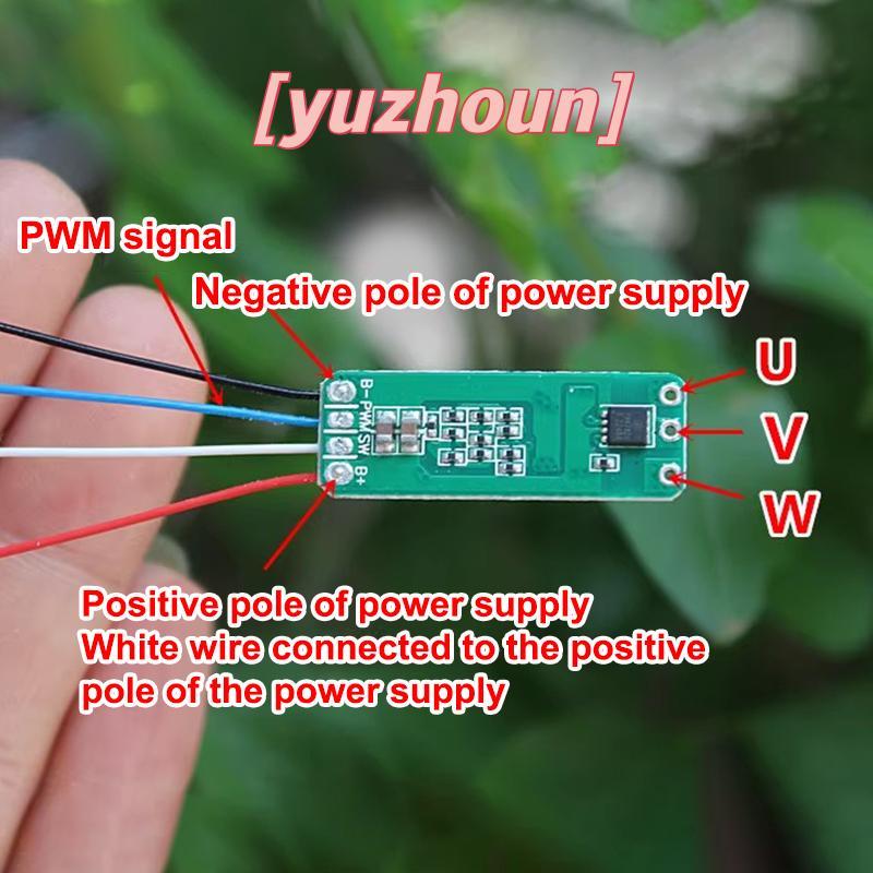 [yuzhoun] Mini 2S 7A-15A Bảng điều khiển động cơ không chổi than Mô-đun điều chỉnh điện không chổi than