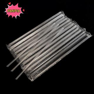 [PNPIA] 500 Chiếc Ống Hút Nhựa DIY Dùng Một Lần Ngắn Trong Suốt Đầu Nhọn Mỏng Ống Hút Uống Hàng Hóa Phụ Kiện Nhà Bếp VN