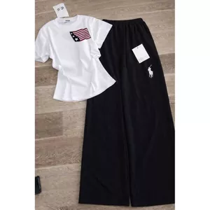 sét bộ quần da cá ngựa đen dài 95cm+ phối kèm áo Croptop ngắn LÁ cờ mỹ a-quanao94