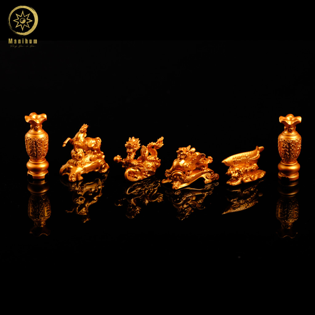 Set 1-2 COMBO 5 - BÀN THỜ  KIM TÀI PHÚC ĐỊA + PHỤ KIỆN