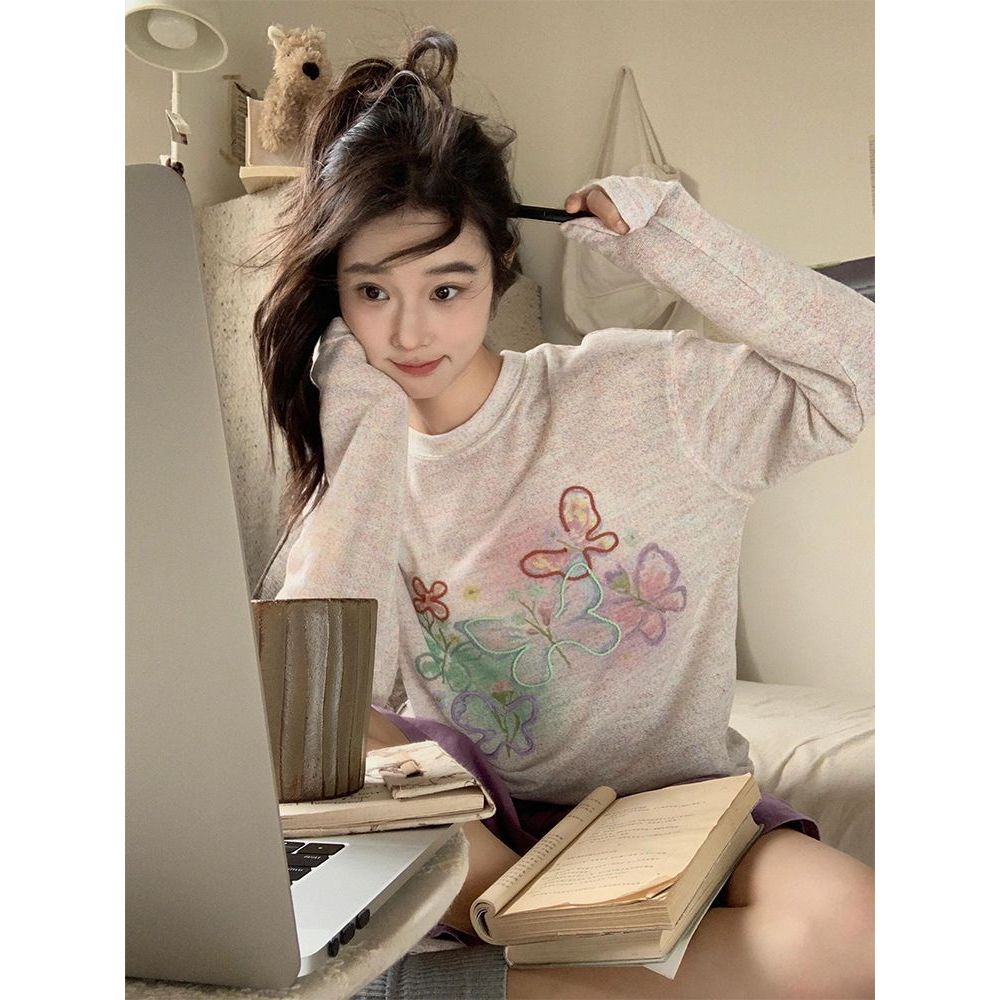 Áo Thun Dài Tay Nữ Phong Cách Hàn Quốc, Chống Nắng Mỏng Nhẹ, Perfect Cho Mùa Hè