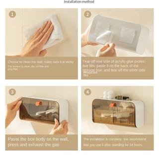 Hộp lưu trữ MEGOCE, Giá đỡ lưu trữ chia treo tường vòng tóc, Thiết kế vỏ sò dây di động Phụ kiện phòng tắm Phòng tắm