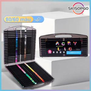 【SKISOPGO】Đầu Mềm Acrylic Bút Đánh Dấu-60/80Màu,màu sắc học tập vật tư,Màu Chuẩn,Phù Hợp Cho Học Vẽ & Thiết Kế