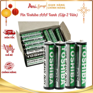 Pin Toshiba AAA Xanh (Cặp 2 Viên) Bền Bỉ, An Toàn, Dùng Cho Mọi Thiết Bị Gia Đình