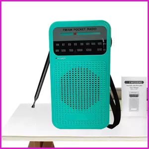 Loa không dây vô tuyến di động nhỏ bỏ túi đài FM có con trỏ chạy bằng pin điện tử cho nữ lyuvn