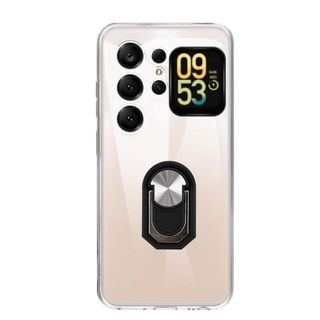 Thích hợp cho Oukitel C68 Plus Vỏ Điện Thoại TPU Silicon Giá Đỡ Nhẫn Phim Cường Lực Pudding Vỏ Mềm