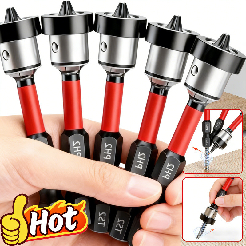 Đầu lô định vị vách thạch cao cho máy khoan không dây điện, Mũi tuốc nơ vít từ tính Thép Chrome Vanadi, Tua vít thủ công, Dụng cụ thạch cao bảng thạch cao
