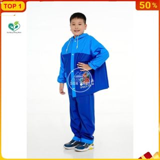 ( BỘ ÁO MƯA TRẺ EM CÓ BALO ) Bộ áo mưa trẻ em Có Lưng che cặp sách, bộ áo mưa Sơn Thuỷ chính hãng PVC uminshop