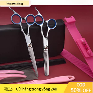 【COD】Kéo răng cắt tỉa thưa chất liệu thép cao cấp, tạo độ tự nhiên cho mái tóc, dễ dàng điều chỉnh độ dày mỏng.