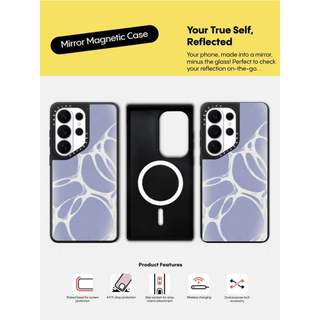 CASECASE X ILLIT WONHEE 's Edit Vỏ bọc bong bóng phân tử-Purple Vỏ hút từ tính màu đen mờ Samsung Galaxy S26 Ultra S25 S24 S23 Ultra Plus Mặt sau cứng có hộp khắc logov
