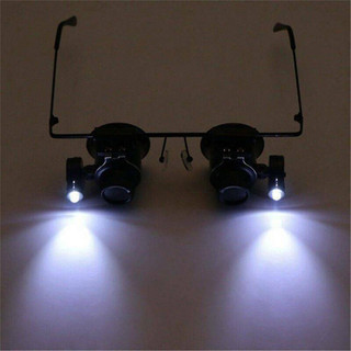 Đèn LED Kính lúp mắt Trang sức Kính lúp sửa chữa đồng hồ Loupe Thích hợp để đọc sách