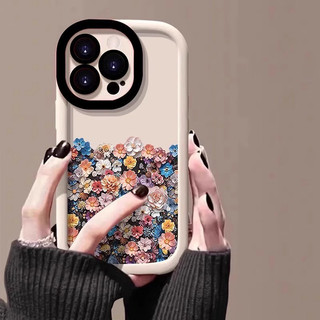 Ốp lưng IPhone 17 16 15 14 13 12 11 Pro Max X XR Max 7 8 Plus Ốp lưng cá tính Hoa dễ thương Ốp lưng điện thoại Dẻo mềm