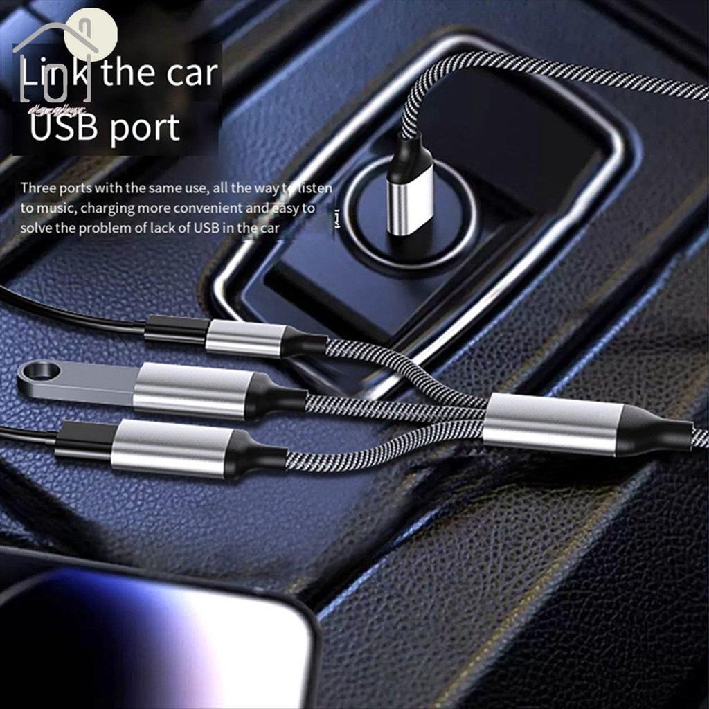Cáp chia USB Bộ chia nguồn dữ liệu Bộ chuyển đổi chia nguồn USB C Bộ chuyển đổi điện thoại cáp OTG, cho điện thoại Máy tính bảng máy tính xách tay, Dễ sử dụng