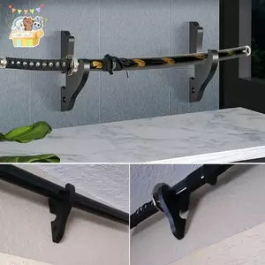 Treo Tường Gỗ Thanh Kiếm Đứng Móc Treo Màn Hình Có Thể Điều Chỉnh Ra Dao Cosplay Cây Đũa Phép Thanh Kiếm Cho Samurai Ra ELWW