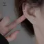 1 Đôi Bông Tai Zircon Mini Hợp Thời Trang Dành Cho Nữ Bé Gái Hình Học Hàng Ngày Bông Tai Nhỏ Xương Tai Phụ Kiện Trang Sức Móng Tay [Mina]