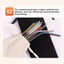 Túi đựng ống hút TOPTOOLCX, Túi dây rút vải lanh Cotton chống bụi, Bảo vệ dao kéo chất lượng cao tại nhà
