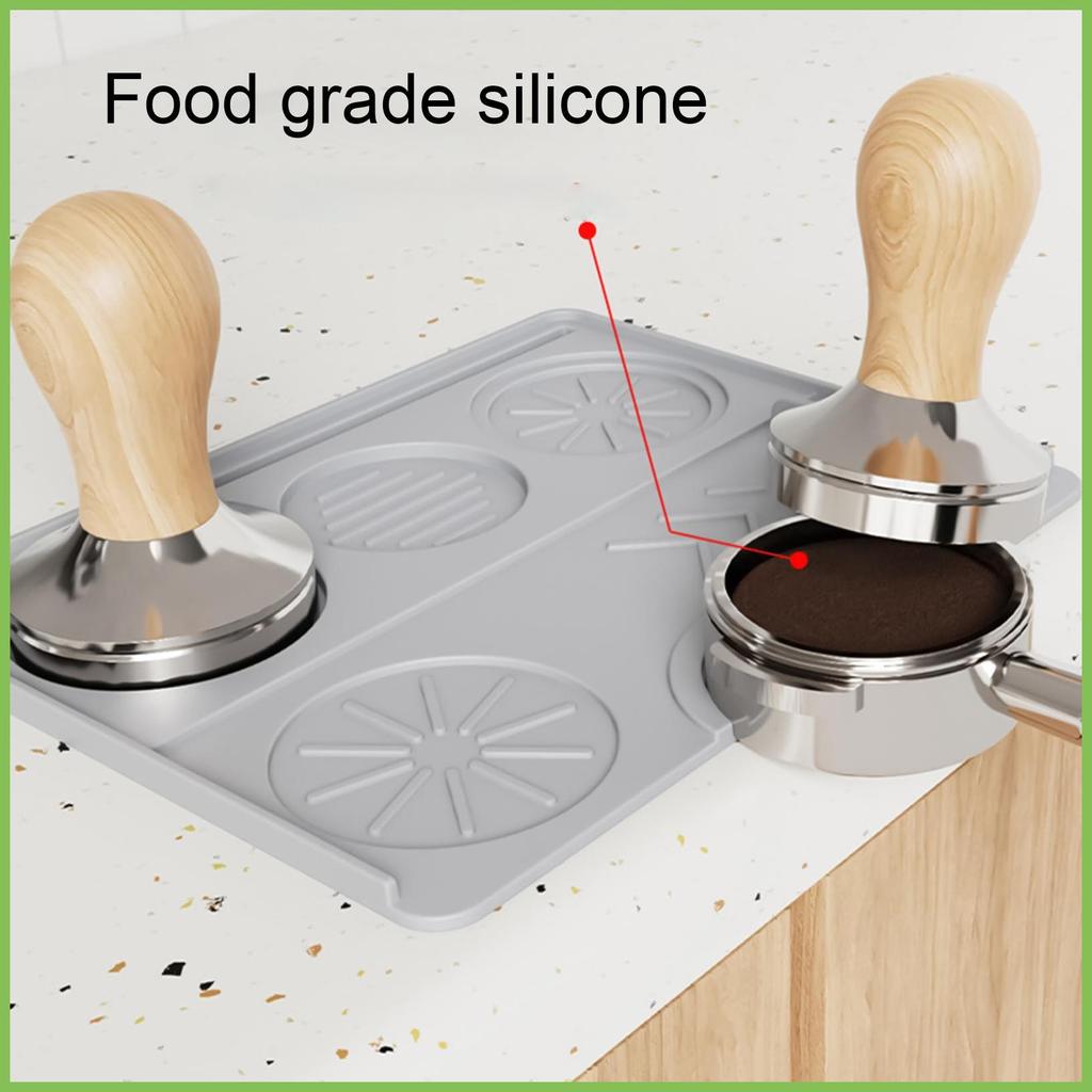 Trạm Tamping Cà Phê Silicon Chống Trơn Trượt Cà Phê Tam Giác Thảm Thực Phẩm Portafilter Giá Đỡ Thanh Dụng Cụ Cho Mặt Bàn gelhvn