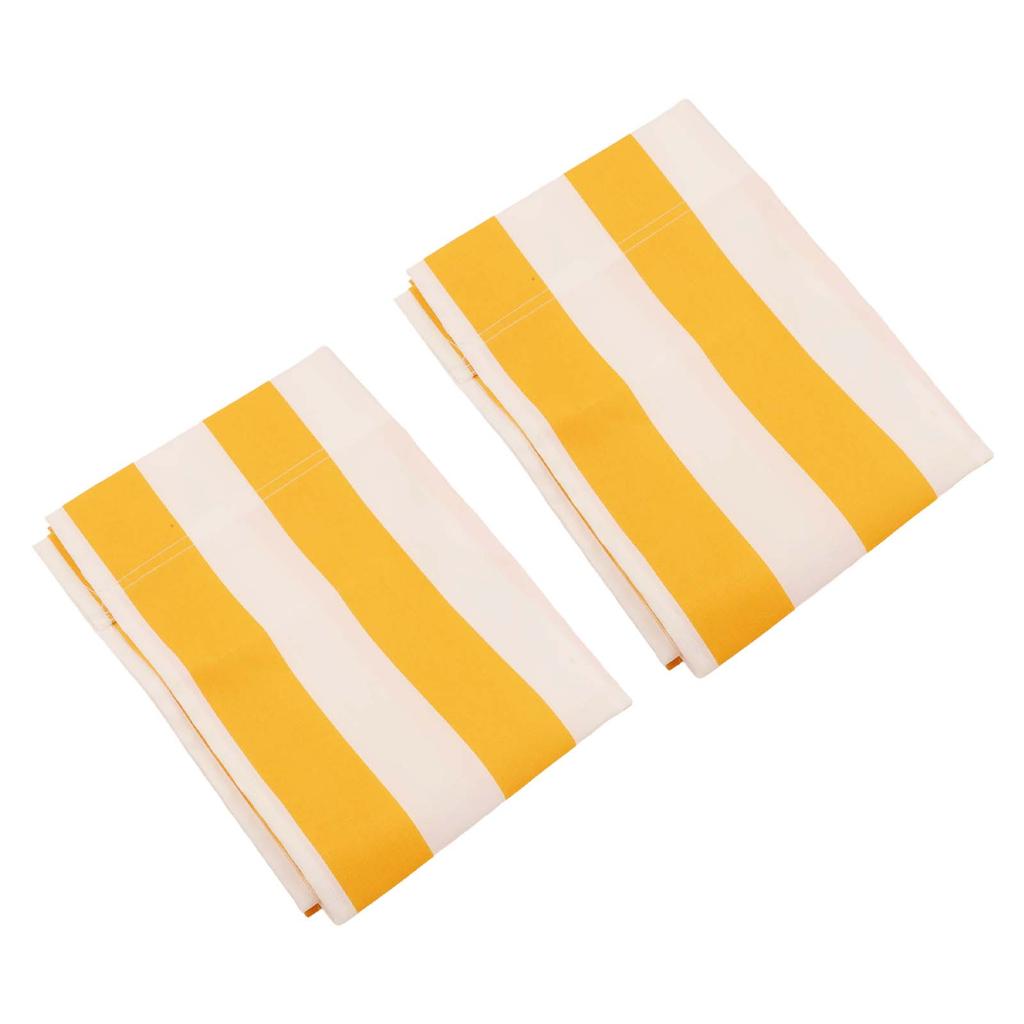 [CO8] Vải thay thế Beach Lounger Vải Polyester 120x45 cm Vàng trắng