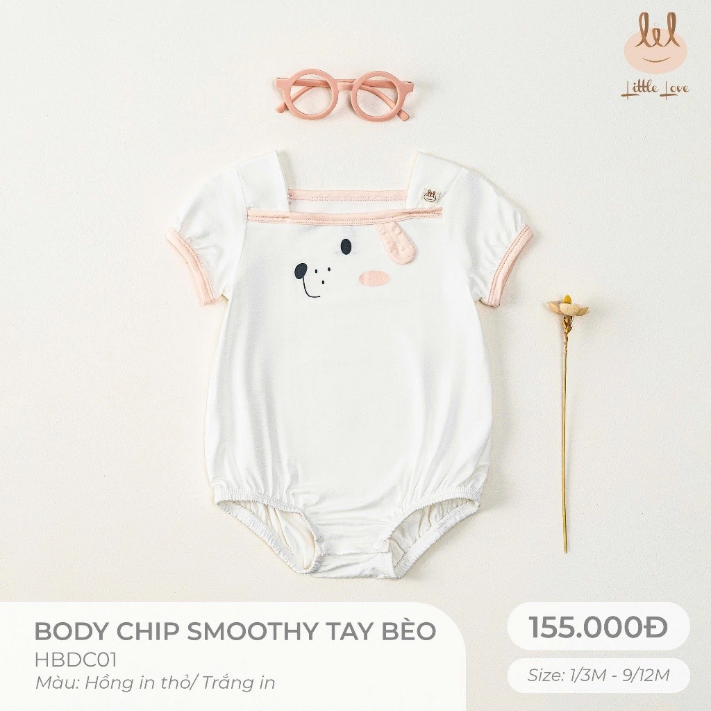 BODY VẢI SỢI TRE TAY BÈO [ SIÊU MỀM, MÁT, MỊN CO DÃN VÀ THẤM HÚT TỐT] SZ 1/3-9/12M (HBDC01)