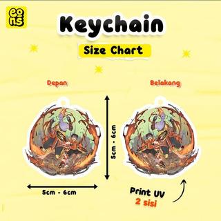 Gantungan Kunci Akrilik Boboiboy – Keychain Anime Karakter Kartun Lucu - G537