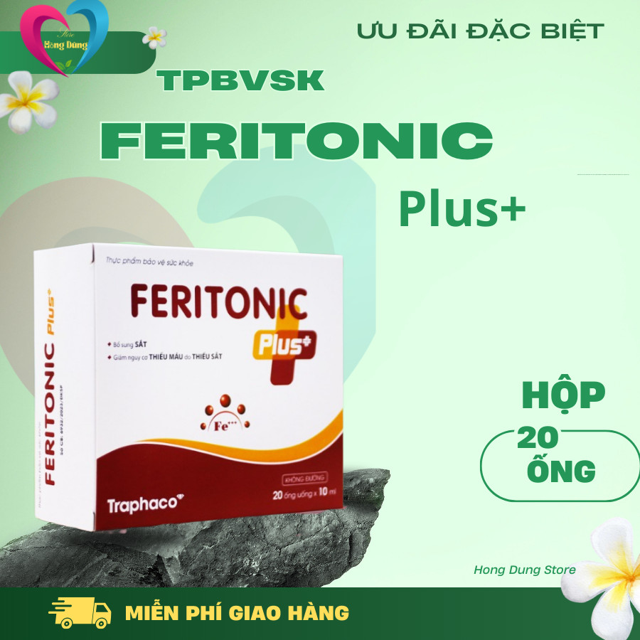 TPBVSK Feritonic Plus+ Ống Uống Bổ Sung Sắt – Hỗ Trợ Giảm Nguy Cơ Thiếu ...
