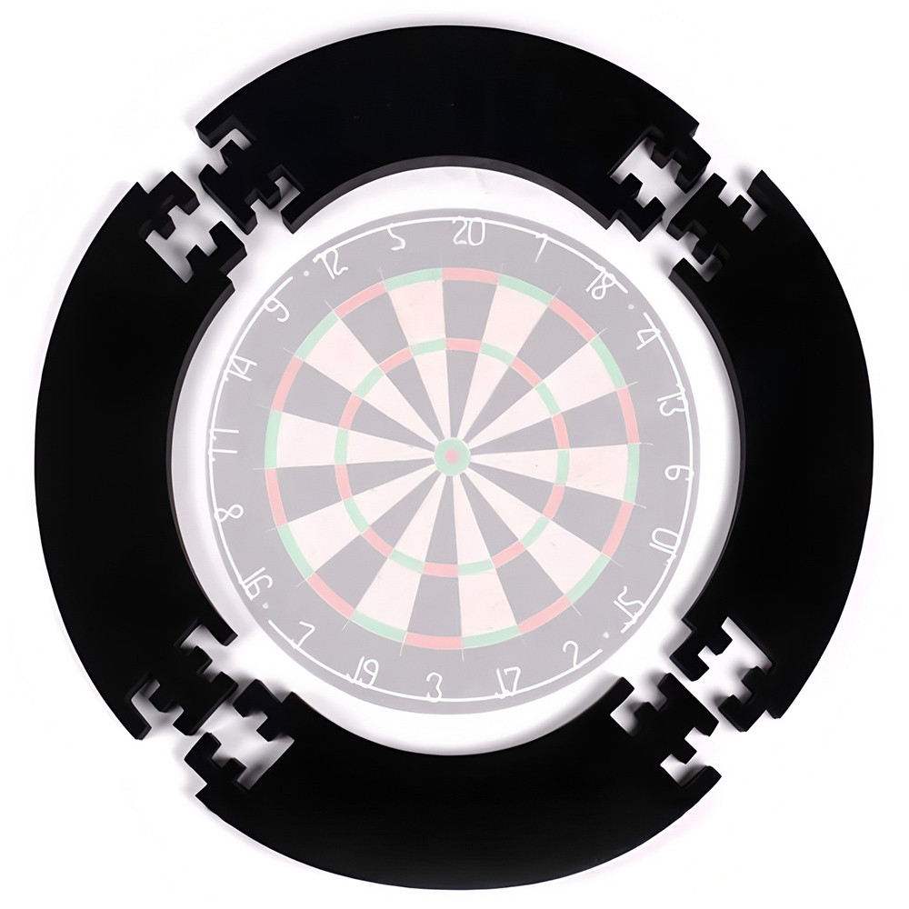 Bảng phi tiêu EVA Dartboard vòm jigsaw có thể tháo rời màu đen, nhẹ và dày để bảo vệ tường.