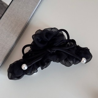 Kovoi Kẹp Tóc Cá Mập Organza Bong Bóng Ngọc Trai, Thiết Kế Cổ Tích Cho Tóc