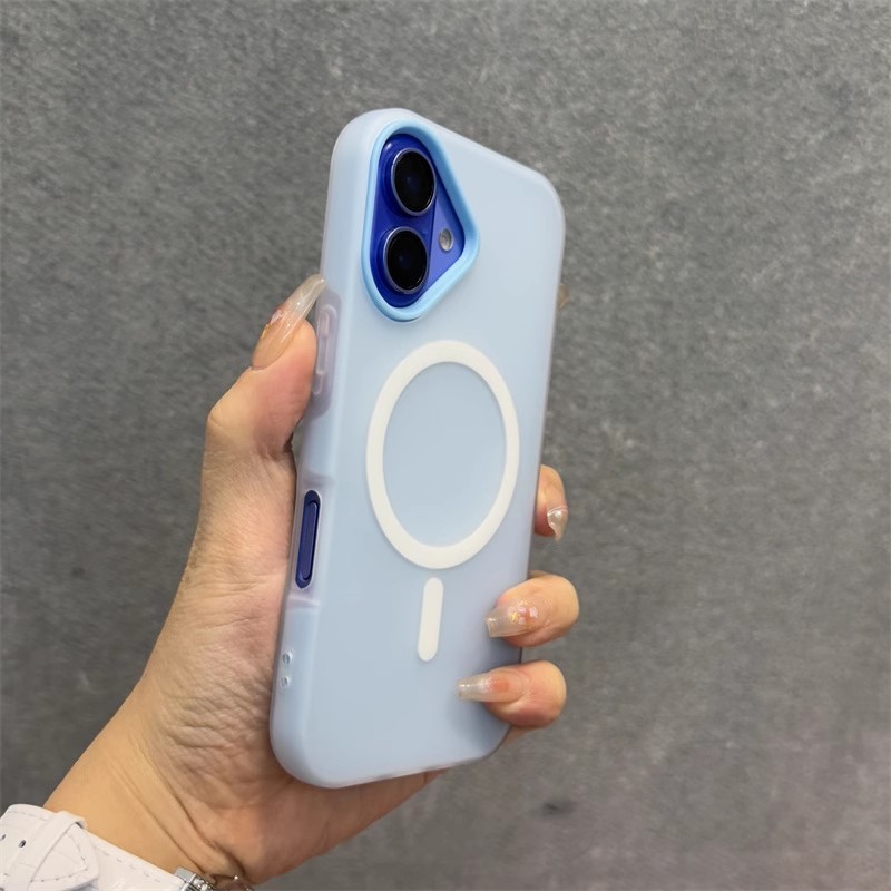 Ốp lưng silicone 2 trong 1 dạng thạch hút nam châm mềm mại bảo vệ điện thoại cho iPhone 17 15 14 13 12 11 Pro Max 16Plus
