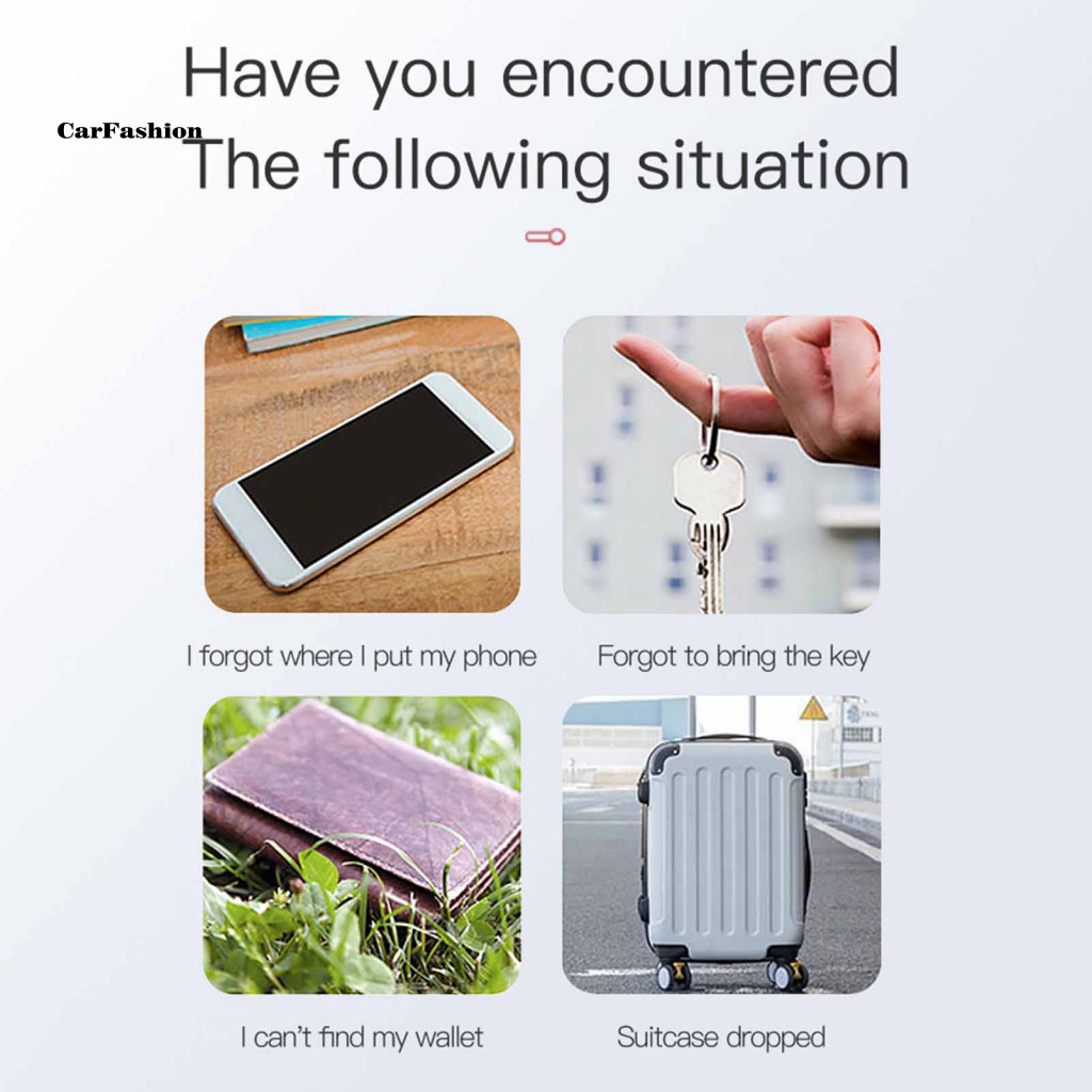 < CarFashion > Thiết bị theo dõi chống mất tương thích Bluetooth Thiết bị chống mất thông minh Bluetooth tròn Gps Tracker Ví chìa khóa chống nước Hành lý Tìm thú cưng Định vị cho khu vực Đông Nam