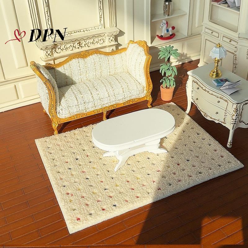 [DPN-t] 1: 12 Nhà Búp Bê Thu Nhỏ Sang Trọng Thảm Lông Tơ Mô Hình Đạo Cụ Chụp Ảnh Trẻ Em Giả Vờ Chơi Đồ Chơi Nhà Búp Bê Mini Trang Trí Quà Tặng Mới