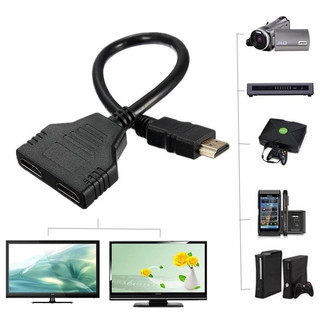 【COD】Đầu chia cổng HDMI, không cần cấp nguồn rời, dễ dàng mở rộng kết nối màn hình cho laptop, PC hoặc máy chơi game.