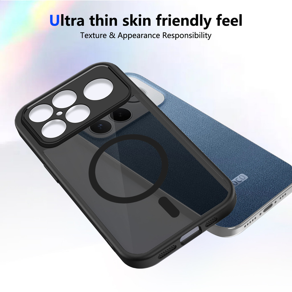 Ốp lưng Xiaomi Poco F8 Ultra 5G Vỏ thu hút từ tính màu đen mờ cho Ốp điện thoại Xiaomi Poco F8 Ultra 5G