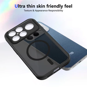 Ốp lưng Xiaomi Poco F8 Ultra 5G Vỏ thu hút từ tính màu đen mờ cho Ốp điện thoại Xiaomi Poco F8 Ultra 5G