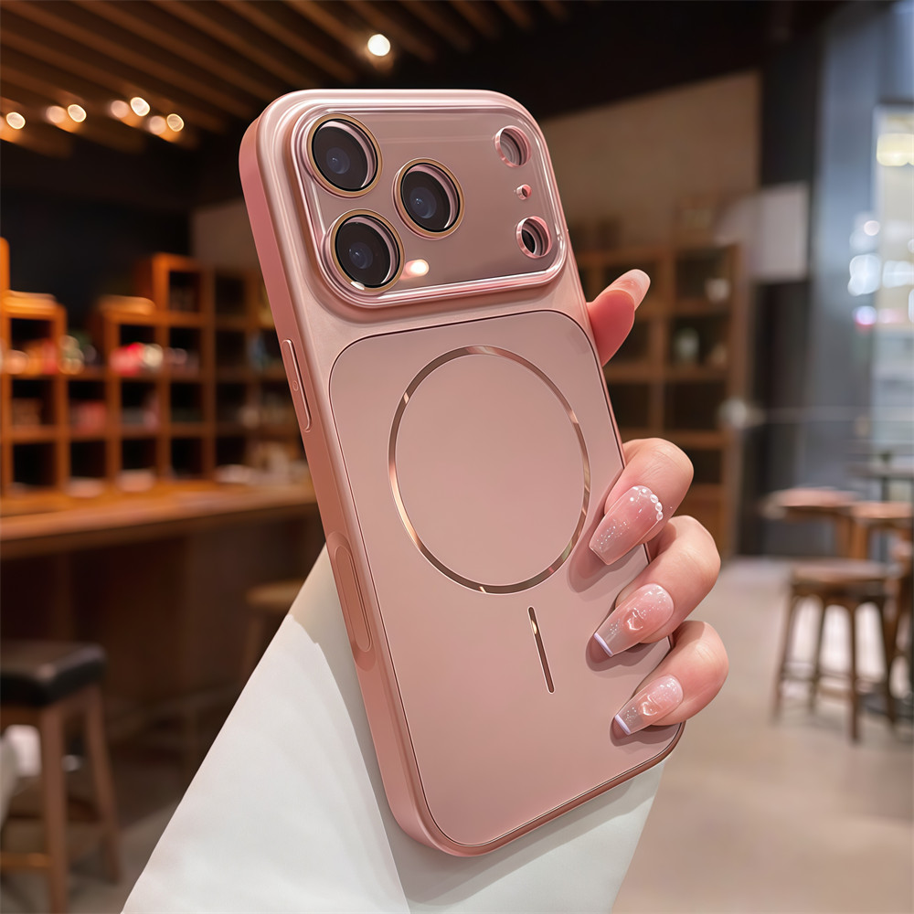 Ốp điện thoại từ tính AG chất lượng cao cho iPhone 17 Pro Max 13 14 15 16 pro max Ống kính bảo vệ Camera Vỏ mềm Vỏ bảo vệ điện thoại