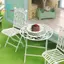 Gamchiano Bàn Mini Bộ Ghế Nhà Chơi Nội Thất Trắng Mô Phỏng Nhà Búp Bê Phụ Kiện Mô Hình Nội Thất Cho Chậu Cảnh Quan