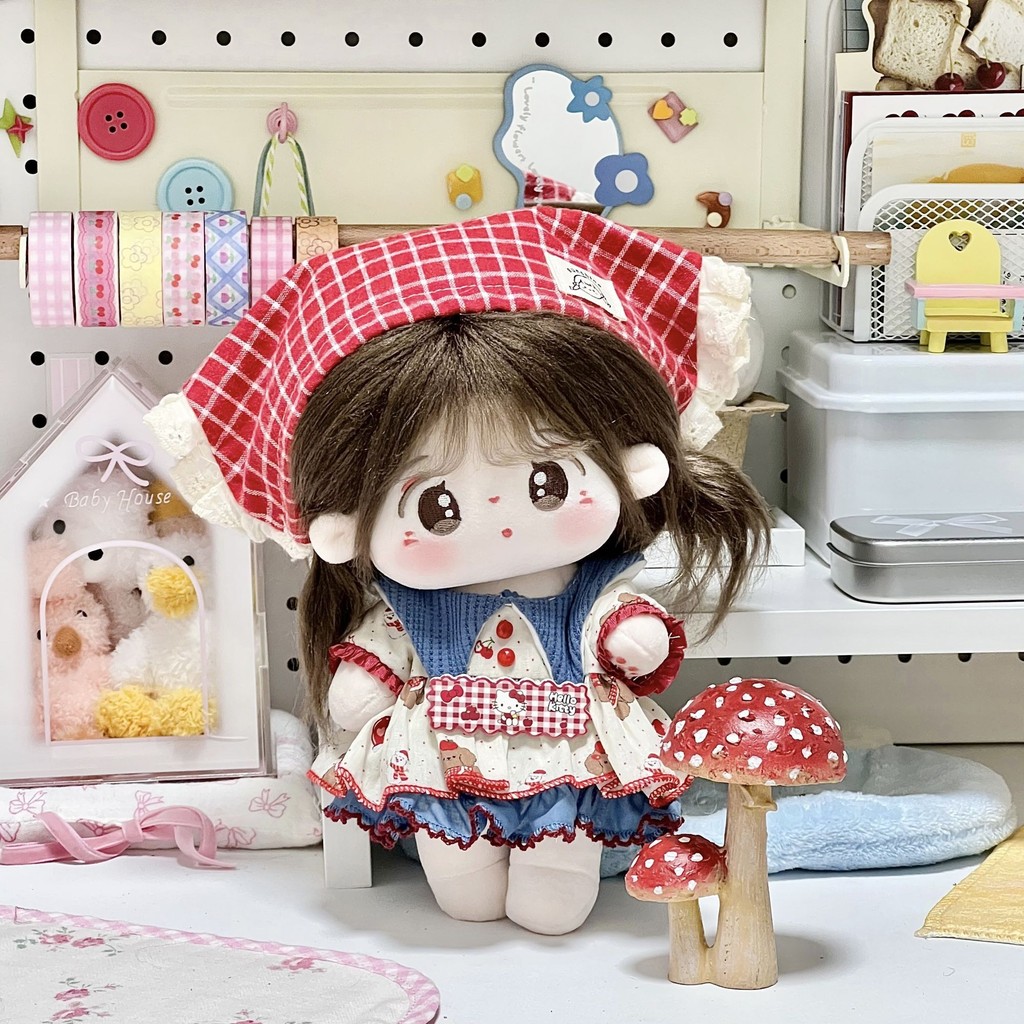 20Cm Bánh Trà Quần Áo Cho Bé 20Cm Gothic Cotton Búp Bê Thiết Kế Quần Áo Váy Chính Hãng 3.14