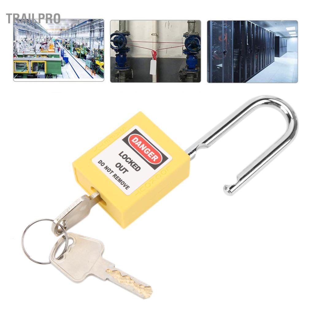 TrailPro Ổ khóa an toàn cách nhiệt TrailPro 38mm Loto được thiết kế cho sản xuất máy móc và thiết bị hạng nặng (Vàng)