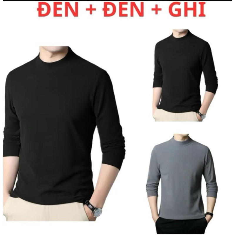 [combo 3 Áo ] Giữ nhiệt lót nỉ nam cao cấp,co giãn 4 chiều